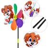 3D Animal Windmill for Kid Yard Lawn Decorations Garden Pinwheels Wind Spinners