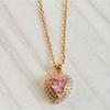 Used Swarovski Swarovski One pendant necklace rose gold heart cut