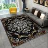 Persian Luxury Red Area Rug Mandala Large Floor Carpet Living Room Bedroom Bohemian Retro Washable Non-Slip Rug