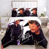Bettbezug Rock Johnny Hallyday Kissenbezug Bettwäscheset Junge Mädchen Schlafzimmerdekoration Kindergeschenk Einzel Doppel Große Größe
