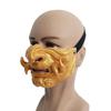 Japanese-style double-fang half-face latex mask