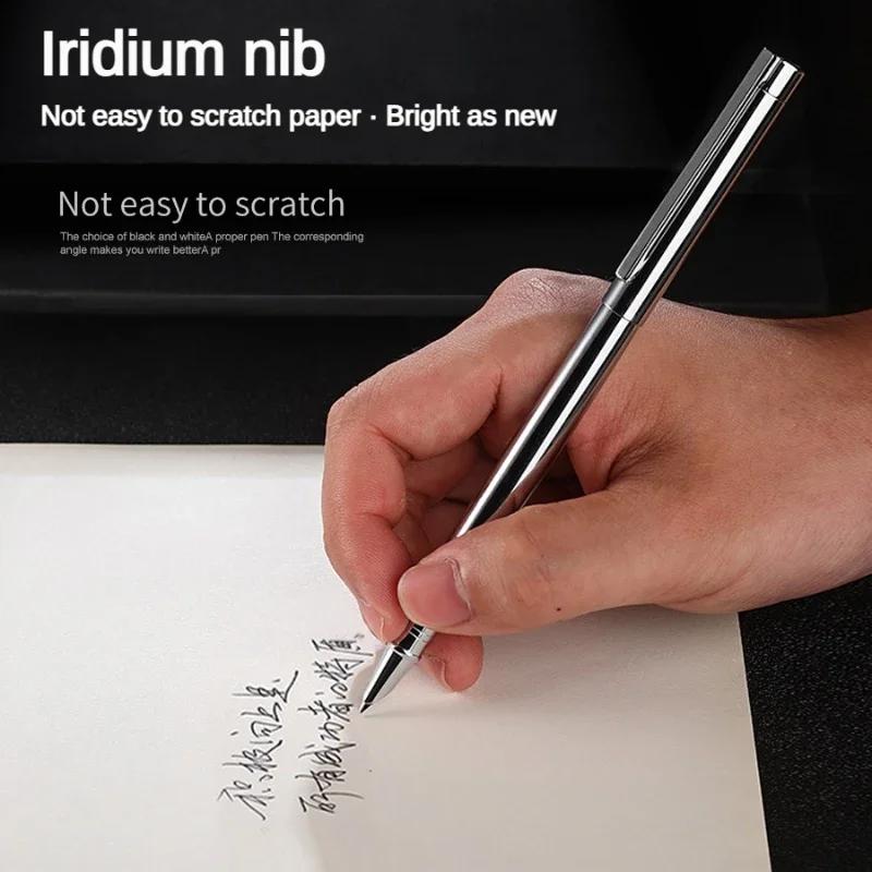 Jinhao 126 Fountain Pen Platinum Luxury Executive Pens 0.5mm/0.38mm Nib Ink Pens Writing Office Supplies Stationery PK 9019
