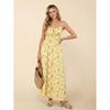 Europe, America 2026 summer new seaside vacation elegant suspender pleated printing comfortable dress