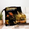 Johnny Hallyday - Live à la Tour Eiffel DVDBlanket Flannel Throw Blanket for Sofa, Bed, Travel, Camping, Office, Couch, Chair, And Bed Gift
