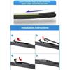 For Toyota Corolla Fielder E160 2013 - 2019 Hybrid Wagon 2018 2017 2016 2015 2014 Car Front Wiper Blades Windshield Windscreen