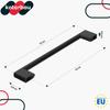 KOTARBAU® Kitchen Furniture Handle Classic Modern Oblong Long Matte Black 190 MM Spacing 160 MM Set of 6