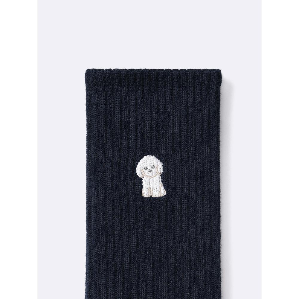 Gu By Uniqlo Kids Socks 2p  Embroidery Pattern 