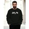 Men'S Casual Round-Neck Sweatshirt Featuring A Disc Golf and Pine Forest Design