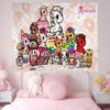 Japan Anime Tokidoki Chart Tapestry for Living Room Home Dorm Decor Art Home Decor