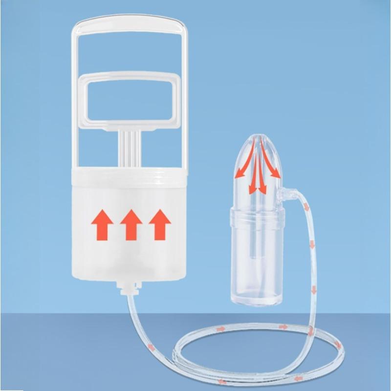 Baby Nasal Aspirator Powerful Hand Pump Nose Sucker Quiet Manual Nose Suctioners for Babies Baby Nasal Sucker Aspirator Snot