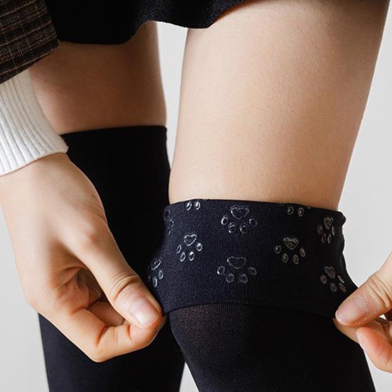 1 sada Dámské 3D punčochy kočičí tlapky Rukavice Set Kawaii Cat Cosplay Kitty Ponožky Jednobarevné Protiskluzové Halloween Party Ponožky s drápem Paws Pad Ponožky