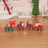Cute Decorative Wooden Christmas Train Set Perfect For Spreading Holiday Cheer