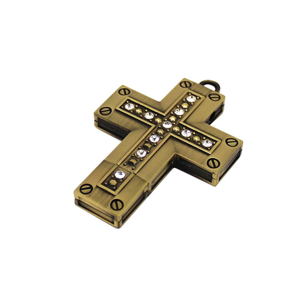 USB 3.0 High Speed External Storage USB Flash Drive 16GB 32GB Metal Pendrive 64GB 128GB 256GB Crystal Jewelry Cross Memory Stick