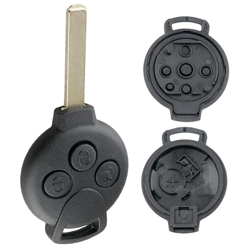Car Key Shell 3 Buttons Car Remote Key Shell Case Replacement Fit For Fortwo 451 2007-2013 / Mercedes-Benz Smart