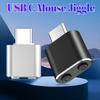 USB C Mouse Jiggler with Switch Button Undetectable Metal Mouse Mover Driver-Free Automatic Wiggler Keep Computer/Laptop Awake