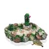 Artificial Turtle Dish Creative Pets Feeding Plate Fish Tank Ornaments Reptile Food Bowl  Lizard