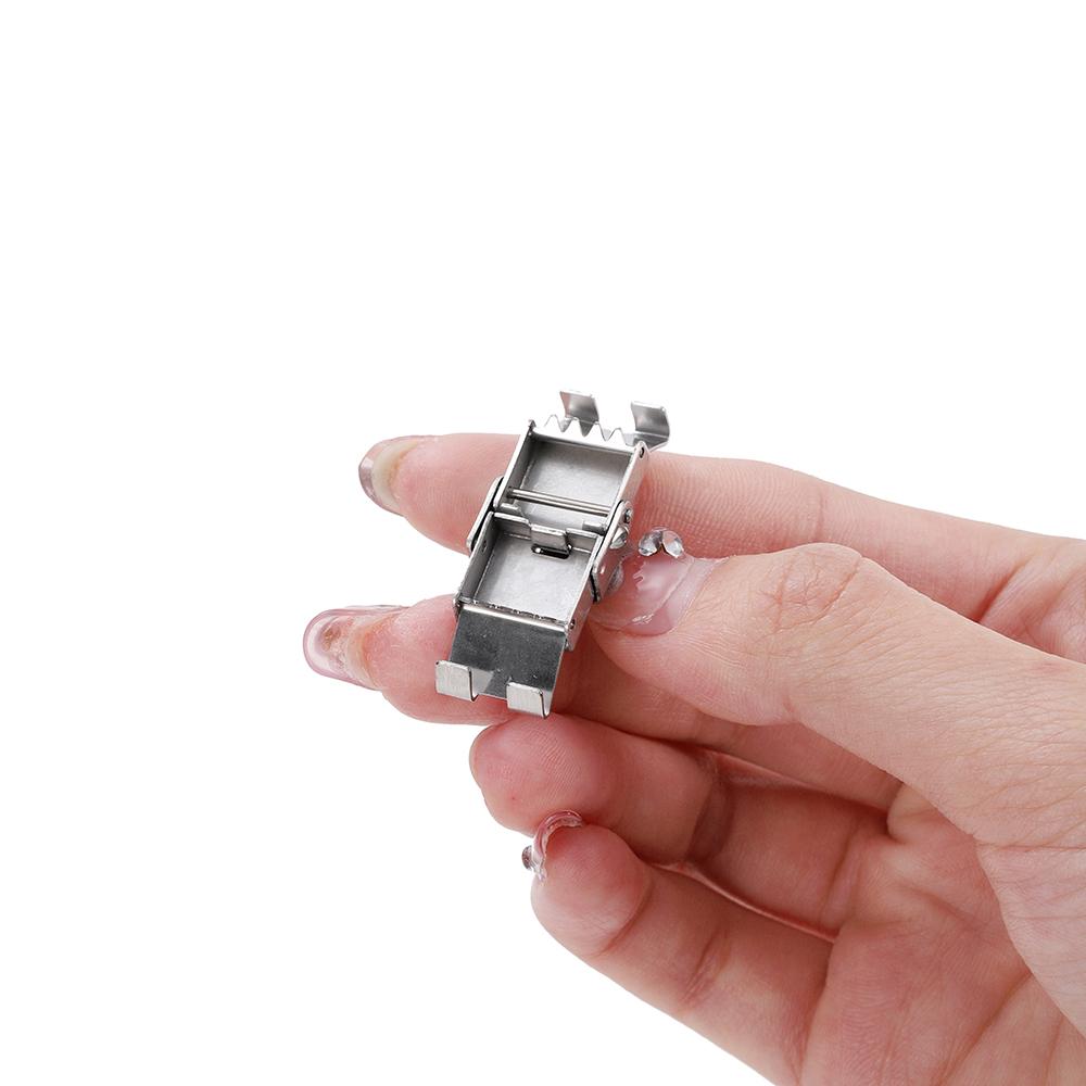 5Pcs Stainless Steel Clasp Crimp Jaw Hook Watch Band Clasp for Leather Silicone Bracelet Jewelry Making DIY Connect Lace Buckle