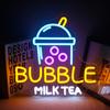 Bubble Tea Neonschild Für Wanddekoration Milchtee LED-Lichter Zimmerdekoration Für Boba-Tee-Getränk Dessertladen Auslage Willkommensschilder