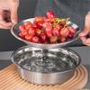 Thick Double Layer Drainage Basin German Style 304 Stainless Steel Basin Drain Basket Vegetable Washing and Rice Washing Basin