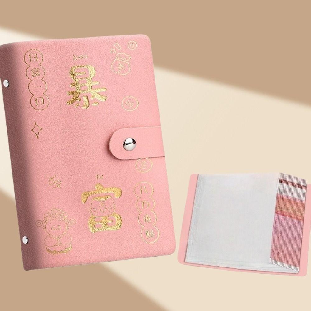 Chinese New Year Envelop Savings Challenges Book God of Wealth Style Cash Budget Notebook Unisex