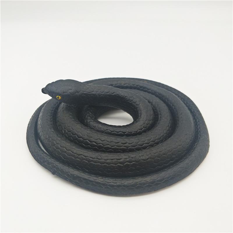 Children's Soft Rubber Toy - Large Green Fake Snake Prank Model
