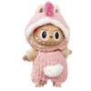 For Labubu 17cm Dolls Clothes Plush Cartoon Set No Doll Doll Outfit Kawaii Dolls Dress Up Skirt Suit DIY Gift for Girls Kids