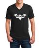 V-neck DadMan Shirt Super Dad Man Bat T-Shirt Hero Fathers Day T-Shirt Funny