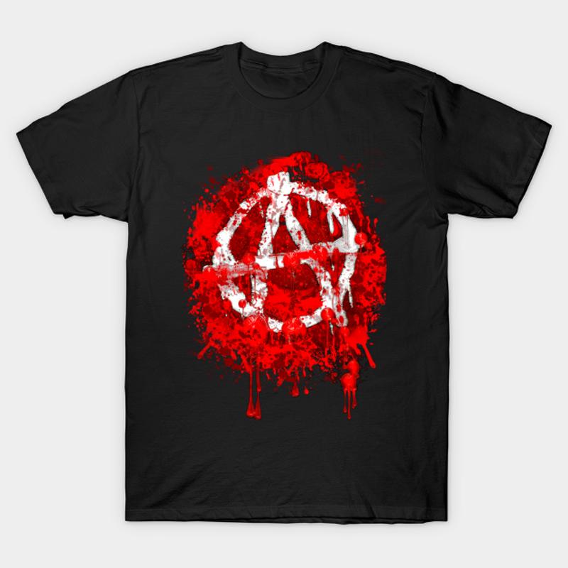 

Novelty Blood Anarchy Symbol Anarchist T-Shirt 100% Cotton O-Neck Short Sleeve Summer Casual Mens T-shirt Streetwear - Men s ... S разноцветный