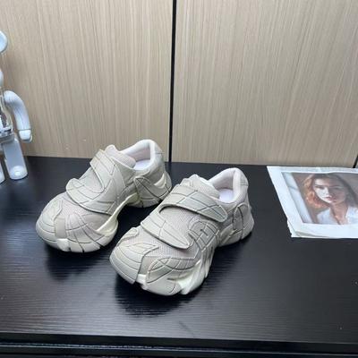 Leather Personalized Octopus Dad Shoes Women's Autumn New Velcro Casual Niche Fashion Dad Shoes Trend