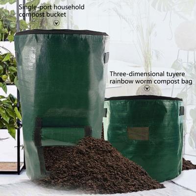 Leaf Trash Bag Large Capacity Waterproof PE Material Organic Compost Bag Extra-Large Heavy-Duty Garbage Can Garden Supplies