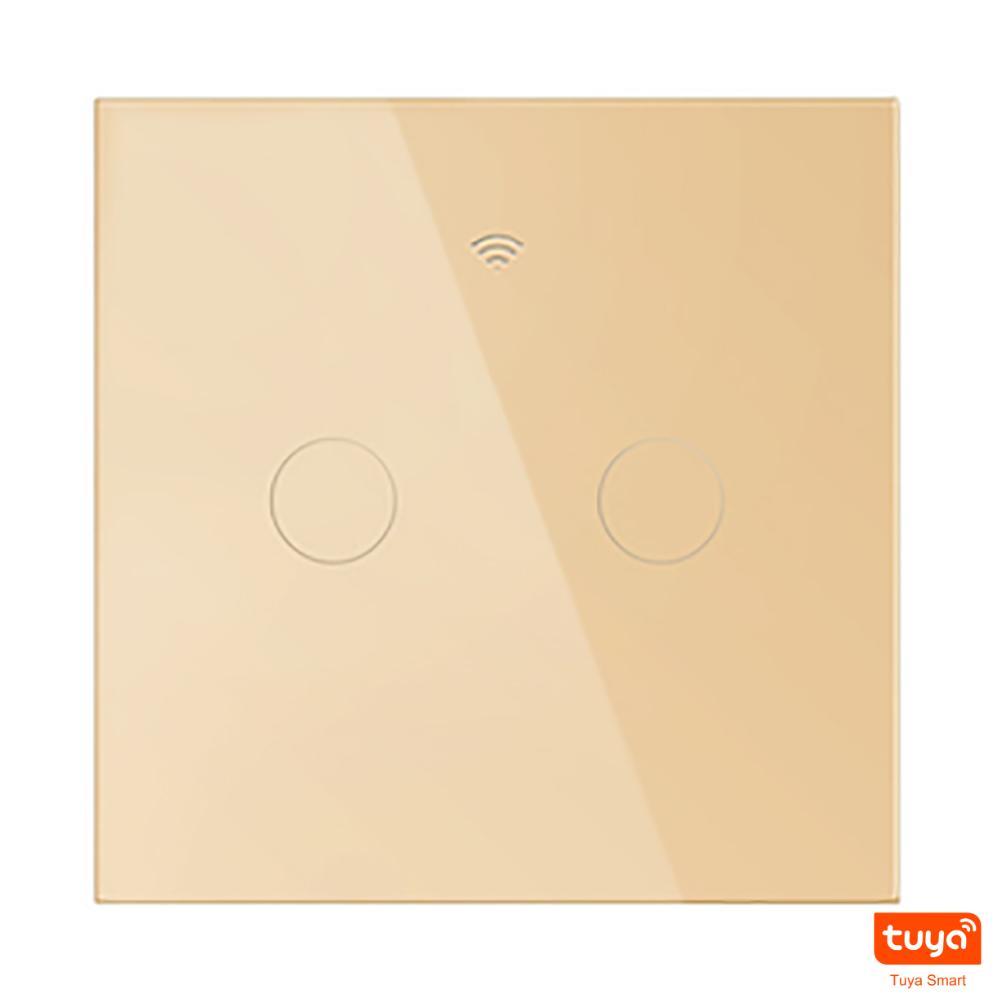 Melery Lichtschalter Wifi Smart Tuya Touch Sensor Glas Panel Lampe Interrupter EU Platz Fernbedienung durch Alexa Dot Google Home