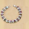Bracelet Charm Élégant pour Femme Incrusté de Cristal Mode Bijoux de Fiançailles Mariage