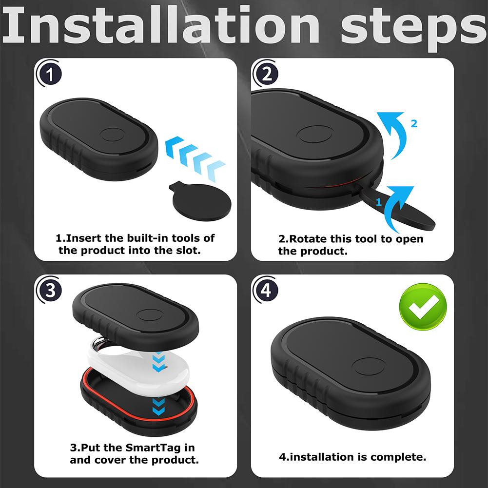 Custodia Adesiva per Samsung Galaxy SmartTag2 Adesivo Sticker Custodia Protettiva Completa Custodia Impermeabile Portachiavi per Smart Tag 2 Tracker