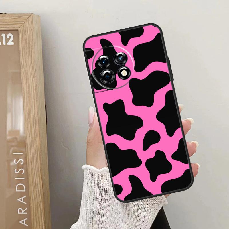 Cow Print Case For OnePlus 10T 10R 12R 9R 8T 12 11 9 10 Pro Nord CE 2 3 Lite CE4 2T N10 N20 N30 Cover