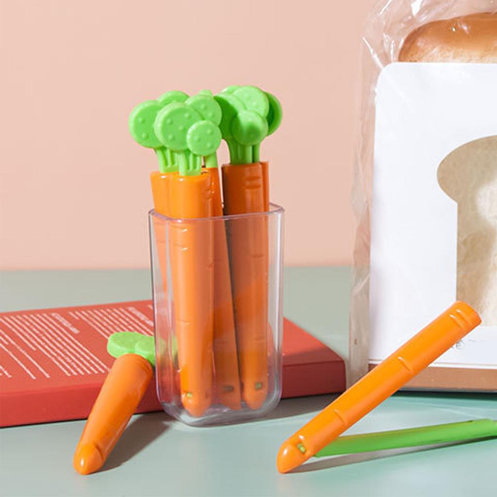 5Pcs Snack Clip Kunststoff Brot Tasche Abdichtung Klemme Festen Griff Lebensmittel Tasche Snack Clip mit Lagerung Box für