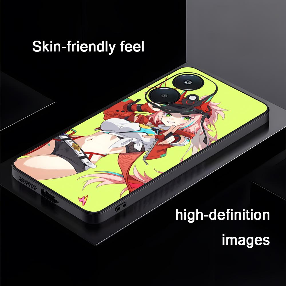 Cool Game HonkaiStarRail Rappa Phone Case For Xiaomi Redmi 14C 13C 12C Note14 13 12 11 10 Pro Plus S Soft Black Phone Cover