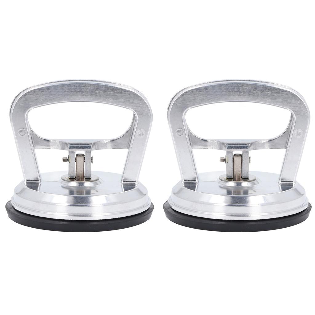 2pcs Glass Suction Cup Heavy Duty Aluminum Alloy 50kg Large Load Capacity Dent Puller Handle Lifter