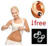 Bio Magnetic Slim Ear Stickers Earrings Acupoints Wearing Slimming with 2pcs Weight Loss Toe Ring