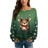 Womens  Fall Sweaters Long Sleeve Print Tops Pullover Sweaters Loose Dressy Casual Basic Clothes