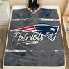 New England Patriots Print Flannel Blanket, High Quality Comfortable for All Seasons, Home Decor, Warmth and Comfort, Perfect for Christmas Gifts