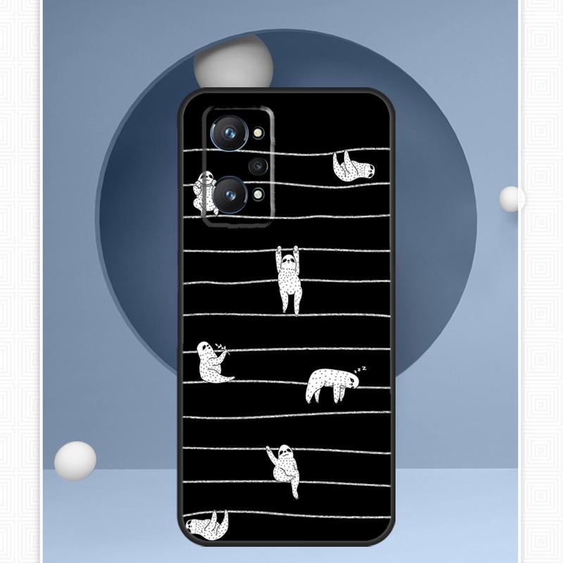 Sloth Cute Animal For Realme C55 C33 C30 C21Y 10 Pro Plus GT Neo 5 3 3T Case For OnePlus 11 10 Pro Nord 2 2T