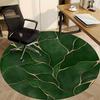 1pc Gold Leaf Pattern Office Round Area Rug, Indoor Mat Suitable ForOffice, Under Office Chairs Bedroom Living Room Home Decor, Room Decot049