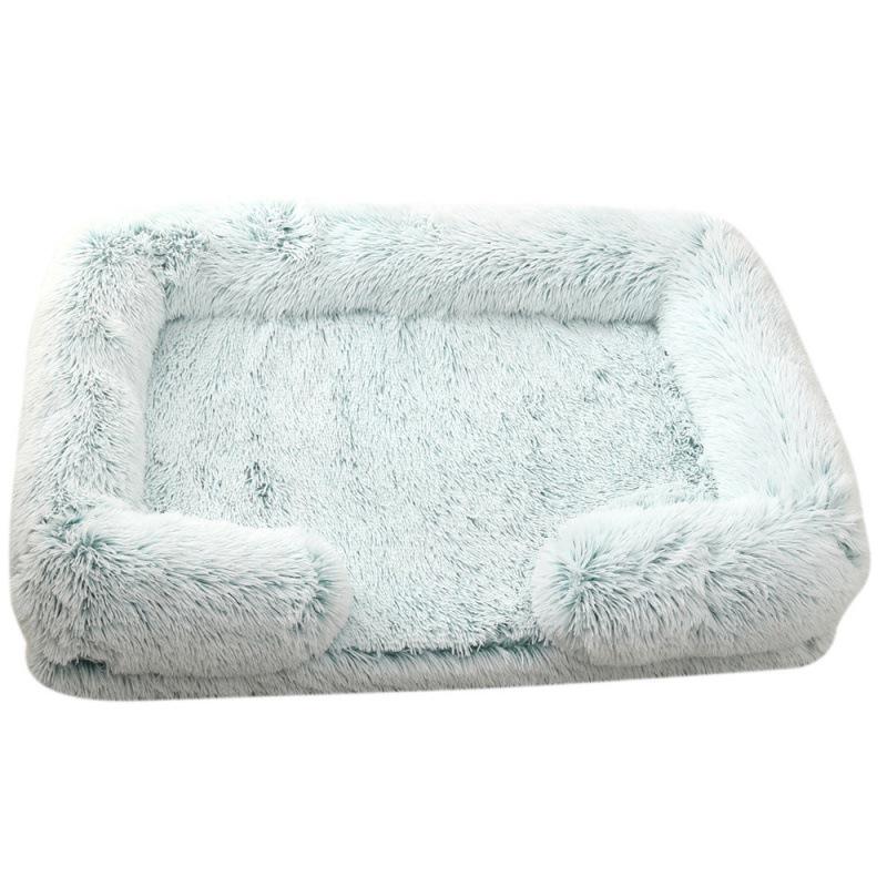 Plush Round Pet Bed for Dogs & Cats - Winter Dog Mat