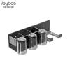 JBS Multi-functional Wall-Mounted Toothbrush & Hairdryer Holder with 3 Cups