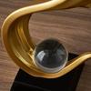 Home Decor Modern Light Exquisite Living Room Decor Ornaments Resin Statue Crystal Ball Model Crafts Office Desktop Decor Crafts