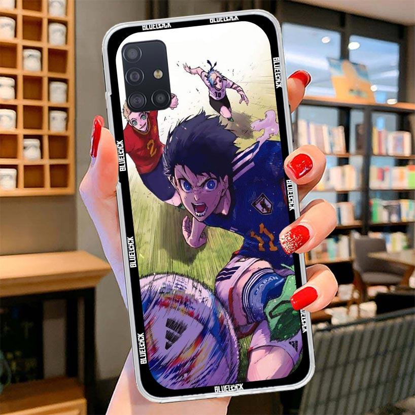 

Blue Lock Anime Cover Phone Case For Samsung Galaxy A12 A22 A32 A52 A72 A02S Phone Case Note 20 Ultra 10 S10 Plus A51 A71 A50S A Samsung A52S 5G
