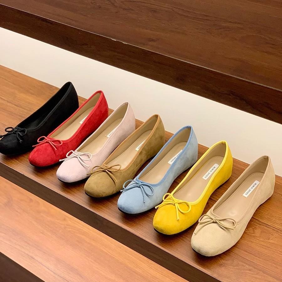 Inner height increase retro red single shoes women's shoes 2025 new spring French pink ballet gentle evening shoes