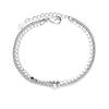 VENTFILLE 925 Sterling Silver Star Love Heart Pendant Round Bead Pearl Bracelet For Girls Sweet Romantic Style Gifts For Lovers