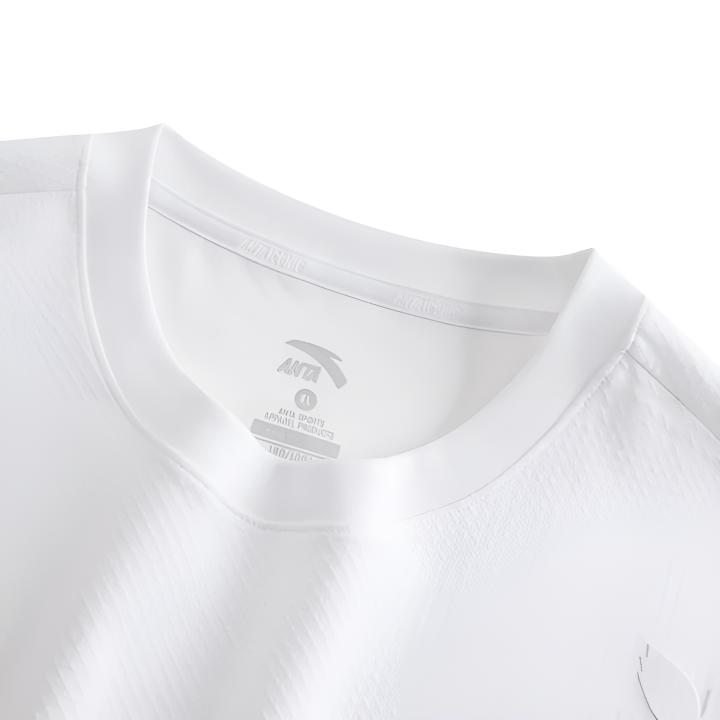 ANTA T Shirts Men's White Crew Neck Thin Straight Fit 152628110-1