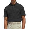 Golf Microprint Shirt for [Adidas Golf] Short-Sleeve Men, Black/White